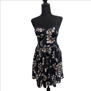 Band of Gypsies Hibiscus Floral Mini Sun Dress